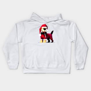 Santa Paws Is Coming To Town Kids Hoodie